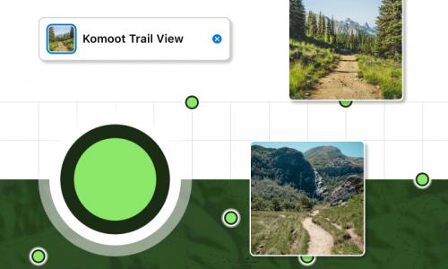 © Hersteller / komoot Komoot lanciert Trail View – eine innovative Technologie, mit der die Karte zum Leben erweckt wird