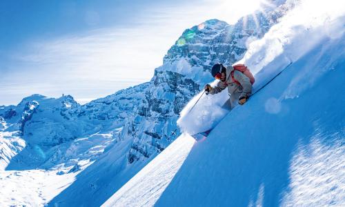 © Hersteller / Bilzzard-Tecnica / Schnee staubt, Herz schlägt – Freetouren in seiner schönsten Form. Frei: Tourenski, Schuhe und Bindungen für Freetourer