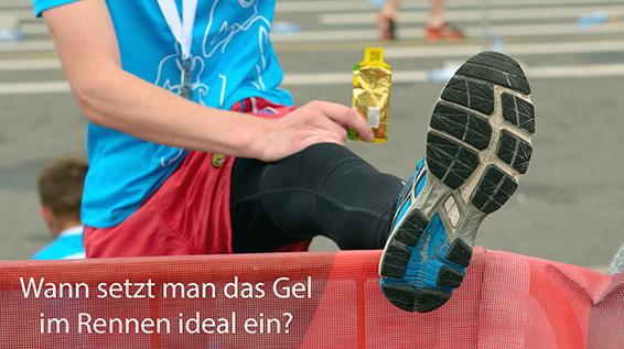 Sportgel im Rennen