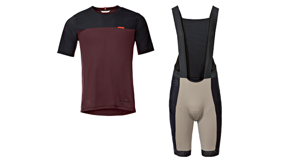 VAUDE Kuro T-Shirt II + Kuro Bib Tights II Fahrrad Trägerhose Herren