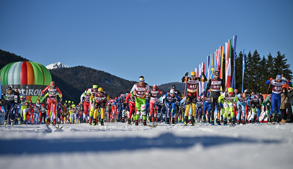 48. Volkslanglauf Toblach-Cortina: ein Traum auf schmalen Skiern